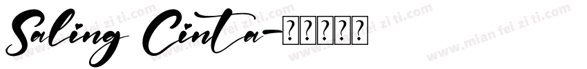 Saling Cinta字体转换